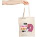 JXGZSO Donut Coffee Lover Gift She Crazy About The D Donut Tote Bag Coffee Junkie Gift Donut Coffee Merch - Buy Online on GoSupps.com
