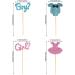 Hriochy Boy or Girl Cupcake Toppers Glitter Jumpsuit Cupcake Picks Baby Shower Kids Birthday Gender Reveal Party Cake Decorations Supplies - Buy Online on GoSupps.com