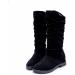 Women's Mid-Calf Cowboy Boots - Lace-up Western Style Flat Boots | Black 5.5 - Buy Online on GoSupps.com