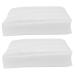 Mikikit 2pcs Egg Tray Fridge Egg Holder Kitchen Egg Holder Egg Carrier Pearl Cotton Household White Egg Rack