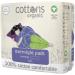 Cottons Organic Cotton Overnight Sanitary Pads for Women - Hypoallergenic & Breathable - Heavy Flow - 10 Count - Buy Online on GoSupps.com