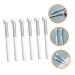 MAGICLULU 6 Pcs Makeup Brush Set - Sponge Concealer Eye Shadow Blending Bronzer Lipstick - Travel-Friendly White Wooden Handle Synthetic Brushes - Buy Online on GoSupps.com
