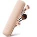 Travel Makeup Brush Holder, Makeup Brush Bag Case Container, Cosmetic Pouch, Toiletry Organizer, Silicone Small Makeup Bag for Purse Travel Essentials for Women (Creamy White) Small Creamy White