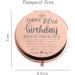 Dyukonirty 70th Birthday Rose Gold Compact Mirror - Unique Gift for Women Turning 70 - Buy Online on GoSupps.com