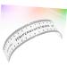 NOLITOY 4 Pcs Flexible Eyebrow Measure Curved Ruler Semi Eyebrow Ruler Tool Eyebrow Trimming - Buy Online on GoSupps.com