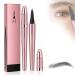 2024 New Magic Eyebrow Pencil 3D Waterproof Microblading Eyebrow Pen Magic 4 Tip Eyebrow Pencil 4 Tip Microblade Brow Pen Magic Eyebrow Pencil 3D Waterproof. (Gray)