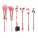 FOMIYES 7 Makeup Facial Accessories Eyeshadow Powder Brush Christmas Xmas Make up Cosmetic Face Mini Brush Multifunctional Brush Elder Candy