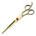 Hairdressing Salon Hair Scissors 7-inch Gold Personality Hair Cutting Scissors Hairdresser Styling Tools