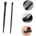 PLAFOPE 3 Sets Wood Black Ultra Thin Eyeliner Brow Brush Kit Eye Makeup Tool Flat Eyebrow Brush - Buy Online on GoSupps.com