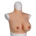 Knobco Hoher collar Half -length realistic silicone breast shapes fake breast breasts.