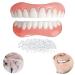 Instant Fake Teeth  Dental Veneers for Temporary Tooth Restoration Repair  Upper and Lower Jaw Veneers Dentures Socket  Denture Repair Kits  Fix Your Smile At Home Within Minutes! (Upper Lower Teeth)