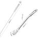 Drinking Filter Straws Stirrer Food-Grade 18/8 Stainless Steel - Set of 3 with 3 Cleaning Brushes - 6.1" Long - Buy Online on GoSupps.com