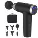 Massage Gun - Deep Tissue Percussion Muscle Massage Gun with 30 Speeds & 6 Heads - Ergonomic Electric Athletes Massager - Quiet Handheld Portable Massager for Foot Shoulder, Back, Body, Neck Pain Black