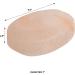 Pure Himalayan Salt Works Flat Oval Massage Stone - Hand-Carved Pink Crystal for Therapy & Scrubs - 2.5x3.5x1 - Pack of 1 - Buy Online on GoSupps.com