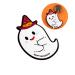 OFFSCH 50pcs Halloween Candy Tag Lollipop Decoration Lollipop Card Halloween Decor Packaging Decoration Card Lollipop Packaging Card Tooth Charms Message Card Pencil Caps Pumpkin Ghost