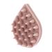 Healeved 1pc bath brush laundry collector take a bath shampoo brush dog brush scrubber massage comb silica gel pink 8.5x7cm pink