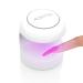 Aokitec Mini UV LED Nail Lamp Quicky-Dry UV Light for Nails Gel Polish Nail Tips Poly Gel Extension Resin Manicure UV LED Light Nail Dryer DIY Nail Art(White) AK00137-white