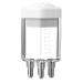 Hair oil applicator scalp head massager for hair growth hair root comb applicator scalp brush for hair treatment oil scalp applianter comb transparent white