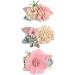 Vucdxop Girl Artificial Flower Hair Clips Set - Baby Hair Loop Clip Accessories | 3 Pieces Style C for Children - Buy Online on GoSupps.com