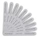 Tachibelle 10 Pcs Premium JAPAN Abrasive 180/180 Fine Disinfectable Washable Zebra Perfect Files for Natural Nails