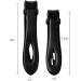 CHJHJKG Nail Clippers (Beauty) 15mm Premium Stainless Steel Nail Clippers for Thick Nails Shave and Curve Blades Wide Jaw Heavy duty Anti-Slip Toe Nail Clipper(Black S) - Buy Online on GoSupps.com
