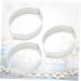 IMIKEYA Cake Mold 3 Pcs Baking Mold Stainless Steel Fondant Mold medium Silver - Buy Online on GoSupps.com