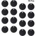 Milists 25-Piece Aluminum Alloy Blank Tags for Pets - Round DIY Day Traction Rope Accessories - 5cm/1.4 Inch Black - Buy Online on GoSupps.com
