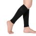 34-46 mmhg graded calf compression sleeves for women men Men firm support footless compression socks helps with tired pain in varicose veins shin rails edema restoration flesh black l