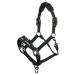 ProSafe Horse Headcollar in Black - Extra Padding - Adjustable at Nose and Poll Strap - Full