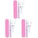 3sets Spoon for Storage Luminous Magnifying and Up Case Cleaning Adult Removal Pick Tools Flashlight Cleaner Professional Extractor Remover Pink Prcatical Light Tool Ear Pinkx3pcs 12x1.4cmx3pcs