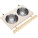 Stainless Steel Bird Feeding Bowl with Stand for Cage - Durable Pet Parrot Food/Water Feeder Accessory for Parakeet, Conure, Cockatiels, Finches - Buy Online on GoSupps.com