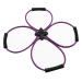 Dewedrt Pilates Reformer Resistance Band Kit Home Fitness Equipment for Total Body Workout - Helps Target Muscles Tone(Purple)