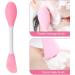 PHCOZY 2 Pieces Silicone Face Mask Brushes 2 in 1 Mask Brush Silicone Face Cleaning Brush Face Mask Brush Double Sided Mask Brush for Applying and Cleaning DIY - Buy Online on GoSupps.com
