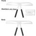 IWOWHERO Eyebrow Ruler Number Mold Makeup Stencil Eyebrow Tattoos Ruler Eyebrow Measuring Template Triangle Girl Extend - Buy Online on GoSupps.com