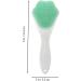 Mikinona Silicone Face Brush Handheld Face Brush Pore Cleaner Silicone Face Scrubber Handle Face Brush Cleansing Brush Face Brush Cleansing Silicone Brush Manual Silica Gel Blackhead Brush 15.3x5.2cm Green - Buy Online on GoSupps.com