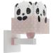 Dalber children's wall lamp children's lamp wall light children's room clouds animals panda bear panda pink 63169S E27