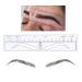 CHOOSE-IT Brow Stamp Tool  50Pcs High Arch Microblading Ruler Sticker Eyebrow Shaping Stencils Microblading Supplies Disposable Adhesive Eyebrow Template Permanent Makeup Measure Tool