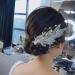 fdsmall Bride Headpieces Hair Barrette Pearl Feather Hair Piece Hair Pin Wedding Hair Accessories for Brides Bridesmaids Women and Girls - Buy Online on GoSupps.com