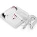 Wall-Mounted Hair Dryer 1200W Negative Ionic Hair Blow Dryer 2 Heat Settings and Cold air Button White Compact for Home Hotel Bathroom Small Gift