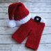 Crochet Knit Baby Santa Costume Set for Newborn Girl/Boy | Photography Prop Outfit in Red - Buy Online on GoSupps.com