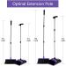 Upright 50-in Broom and Dustpan Set for Home, Kitchen, Office - Self Cleaning with Long Handle - Purple - Buy Online on GoSupps.com