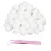 Cotton balls cotton balls 200 pieces of cotton bouquet white cotton bouquet round make -up cotton balls cotton balls cosmetics nosebleed plugs for beauty salon home use