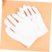 minkissy 2 Pairs White Cotton Gloves Cotton Work Gloves Hand Moisturizer Glove Party Etiquette Gloves Working Glove Moisturizing Gloves Warm Mittens Gel Gloves Warm Gloves Non-Slip Miss Spa - Buy Online on GoSupps.com