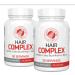 Silver Fern Hair Complex Hair Supplement for Promoting Healthy Hair - Each Bottle Contains 30 Days of Powder Supply - 2 Bottles