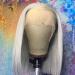Smartinnov Grey Bob Human Hair Wig 8 Inch | T Part Lace Front Brazilian Remy Hair | Pre Plucked Natural Hairline | 180% Density | Short Bob Wig for Women - Buy Online on GoSupps.com