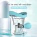 Silicon Eye Wash Cup Kit | Gentle Manual Air Pressure Eye Cleaner | Effective Eye Rinse | Soothes Tired Eyes | Transparent with Storage Container | Blue - Buy Online on GoSupps.com