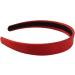 Topkids Accessories Silky Shiny Single 2cm Wide Satin Headbands Alice Band For Kids and Women Colourful - 70's 80's 90's Hair Bands For School or Costumes (Red) - Buy Online on GoSupps.com