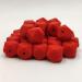 50pcs 14mm Mandarin Red Silicone Hexagon Pearl Beads for DIY Mom Jewelry Making - Buy Online on GoSupps.com