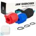 Wohlstand 3 Pieces Jawline Exerciser Jaw Exerciser Set Trainer for Face Mouth Jaw Training for Men Jaw Exerciser Comes with 3 Adjustable Neck Straps
