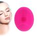 Soft Silicone Facial Cleansing Pad - Exfoliating Scrubber & Shower Sponge for Blackhead Removal - Rosy Color - Buy Online on GoSupps.com